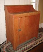Antique Painted Red Antique Country Dry Sink 